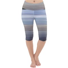 Pompey Beach Lightweight Velour Cropped Yoga Leggings by DeneWestUK