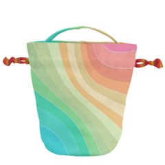 Arrangement Aesthetics Aesthetic Drawstring Bucket Bag by Pakrebo