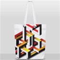 Maze Illusion Drawing Vector Full Print Rope Handle Tote (Small) View2