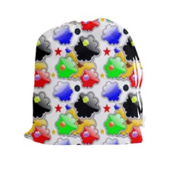 Pattern Background Wallpaper Design Drawstring Pouch (xxl) by Pakrebo