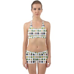 St Patricks Day Pattern Back Web Gym Set by Valentinaart