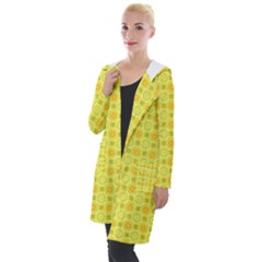 Traditional Patterns Chrysanthemum Hooded Pocket Cardigan by Pakrebo