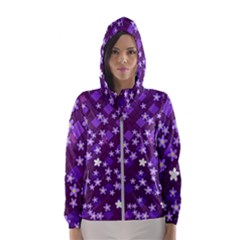 Textile Cross Pattern Square Women s Hooded Windbreaker by Pakrebo