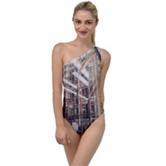 Chicago L Morning Commute To One Side Swimsuit by Riverwoman
