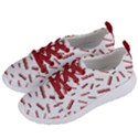 Funny Bacon Slices Pattern infidel red meat Women s Lightweight Sports Shoes View2