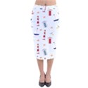 Thème Marin - Sea Velvet Midi Pencil Skirt View1