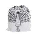 Peacock Plumage Display Bird Drawstring Pouch (XL) View1