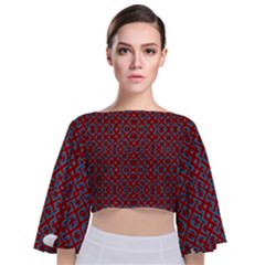 Ml 146 Tie Back Butterfly Sleeve Chiffon Top by ArtworkByPatrick