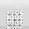Black And White Ethnic Design Print Full Print Rope Handle Tote (Large) View2