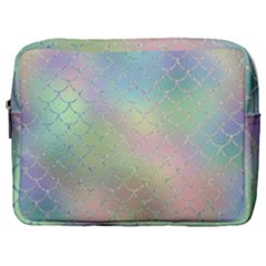 Pastel Mermaid Sparkles Make Up Pouch (large) by retrotoomoderndesigns