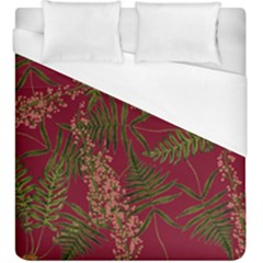 Fern Red Duvet Cover (king Size) by snowwhitegirl