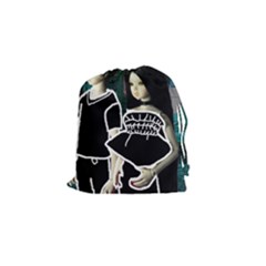 Dolls In Living Room Drawstring Pouch (small) by snowwhitegirl