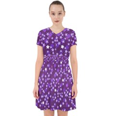 Textile Cross Pattern Square Adorable In Chiffon Dress by Pakrebo