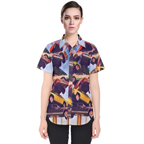 Pretty Colors Cars Women s Short Sleeve Shirt by StarvingArtisan
