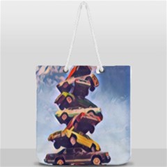 Pretty Colors Cars Full Print Rope Handle Tote (large) by StarvingArtisan
