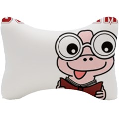 Literal Bookworm Seat Head Rest Cushion by emeraldwolfpress