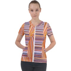 Electric Field Art Xxii Short Sleeve Zip Up Jacket by okhismakingart