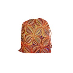 Electric Field Art Xlvi Drawstring Pouch (small) by okhismakingart