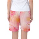 Wonderful Floral Design, Soft Colors Women s Basketball Shorts View2