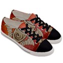 Wonderful Dragon On A Shield With Wings Men s Low Top Canvas Sneakers View3