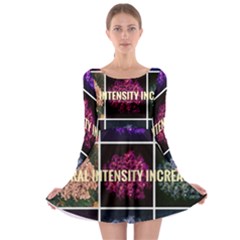 Floral Intensity Increases  Long Sleeve Skater Dress by okhismakingart