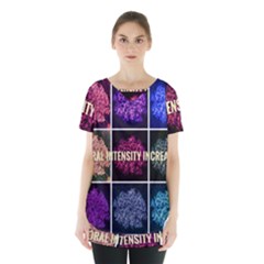 Floral Intensity Increases  Skirt Hem Sports Top by okhismakingart