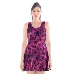 Queen Annes Lace In Red Scoop Neck Skater Dress by okhismakingart