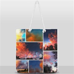 Sunset Collage Full Print Rope Handle Tote (large) by okhismakingart
