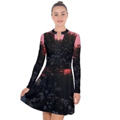 Daisies And Pink Long Sleeve Panel Dress by okhismakingart