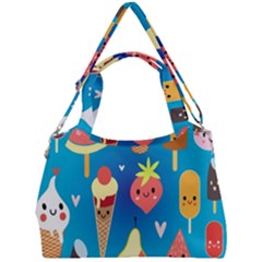 Cute Food Characters Clipart          Double Compartment Shoulder Bag by LalyLauraFLM