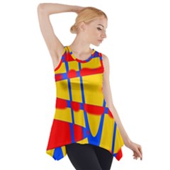 Graphic Design Graphic Design Side Drop Tank Tunic by Pakrebo