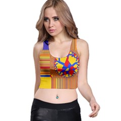 Graphic Design Graphic Design Racer Back Crop Top by Pakrebo