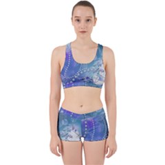 Wonderful Floral Design With Pearls Work It Out Gym Set by FantasyWorld7