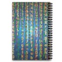 Binary Null One Digital Blue 5.5  x 8.5  Notebook View2