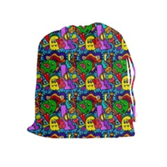 Graffiti 3 1 Drawstring Pouch (xl) by ArtworkByPatrick