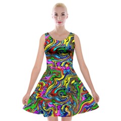 Graffiti 3 2 Velvet Skater Dress by ArtworkByPatrick