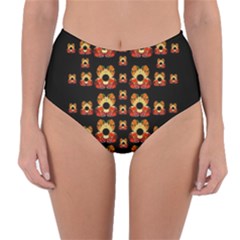 Sweets And  Candy As Decorative Reversible High-waist Bikini Bottoms by pepitasart