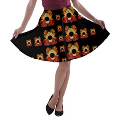 Sweets And  Candy As Decorative A-line Skater Skirt by pepitasart
