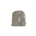 Snakeskin Pattern Lt Brown Drawstring Pouch (XS) View1