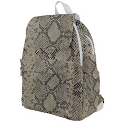 Snakeskin Pattern Lt Brown Top Flap Backpack by retrotoomoderndesigns