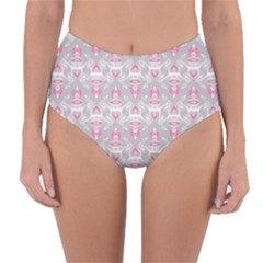 Seamless Pattern Background Reversible High-waist Bikini Bottoms by HermanTelo