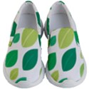 Leaves Green Modern Pattern Naive retro leaf organic Kids  Lightweight Slip Ons View1
