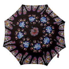 Rosette Stained Glass Window Church Hook Handle Umbrellas (medium) by Pakrebo