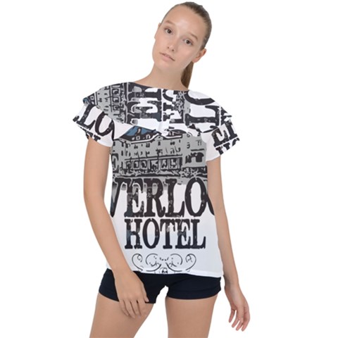 The Overlook Hotel Merch Ruffle Collar Chiffon Blouse by milliahood