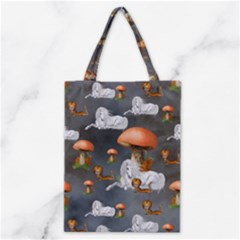 Cute Little Fairy With Unicorn, Pattern Design Classic Tote Bag by FantasyWorld7