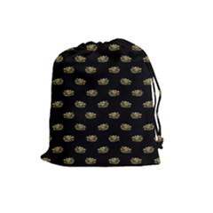 Dragon Head Motif Pattern Design Drawstring Pouch (large) by dflcprintsclothing
