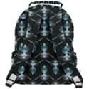 Seamless Pattern Background Black Rounded Multi Pocket Backpack View3