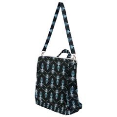 Seamless Pattern Background Black Crossbody Backpack by HermanTelo
