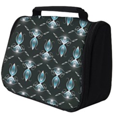 Seamless Pattern Background Black Full Print Travel Pouch (big) by HermanTelo