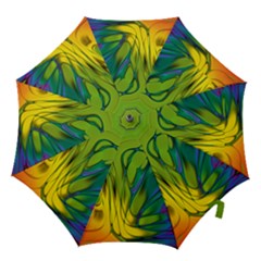 Abstract Pattern Lines Wave Hook Handle Umbrellas (large) by HermanTelo